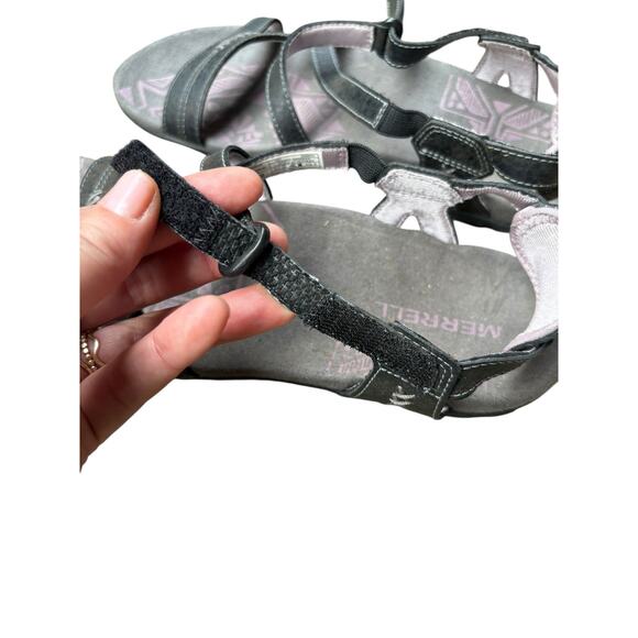 Merrell Sandspur Rose Black Lilac Keepsake Walking Sandals - 7 - Picture 5 of 10